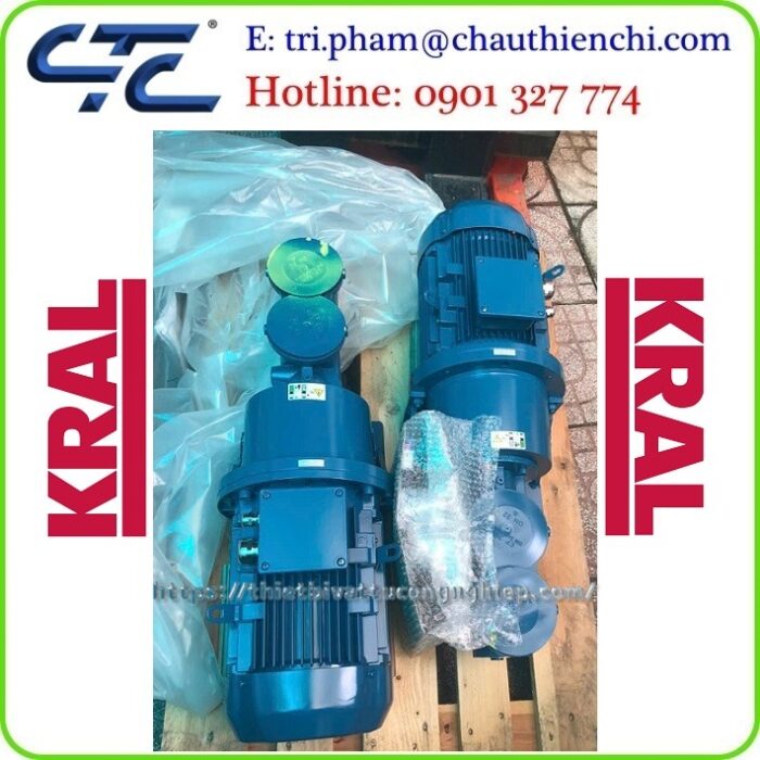 KRAL pump bơm trục vít 3 tầng có sẵn TP.HCM